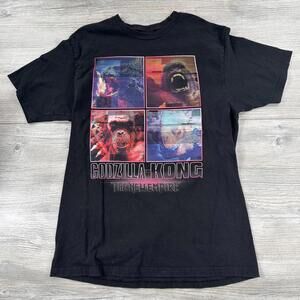 Godzilla Kong The New Empire T Shirt Mens Large Black Ripple Junction